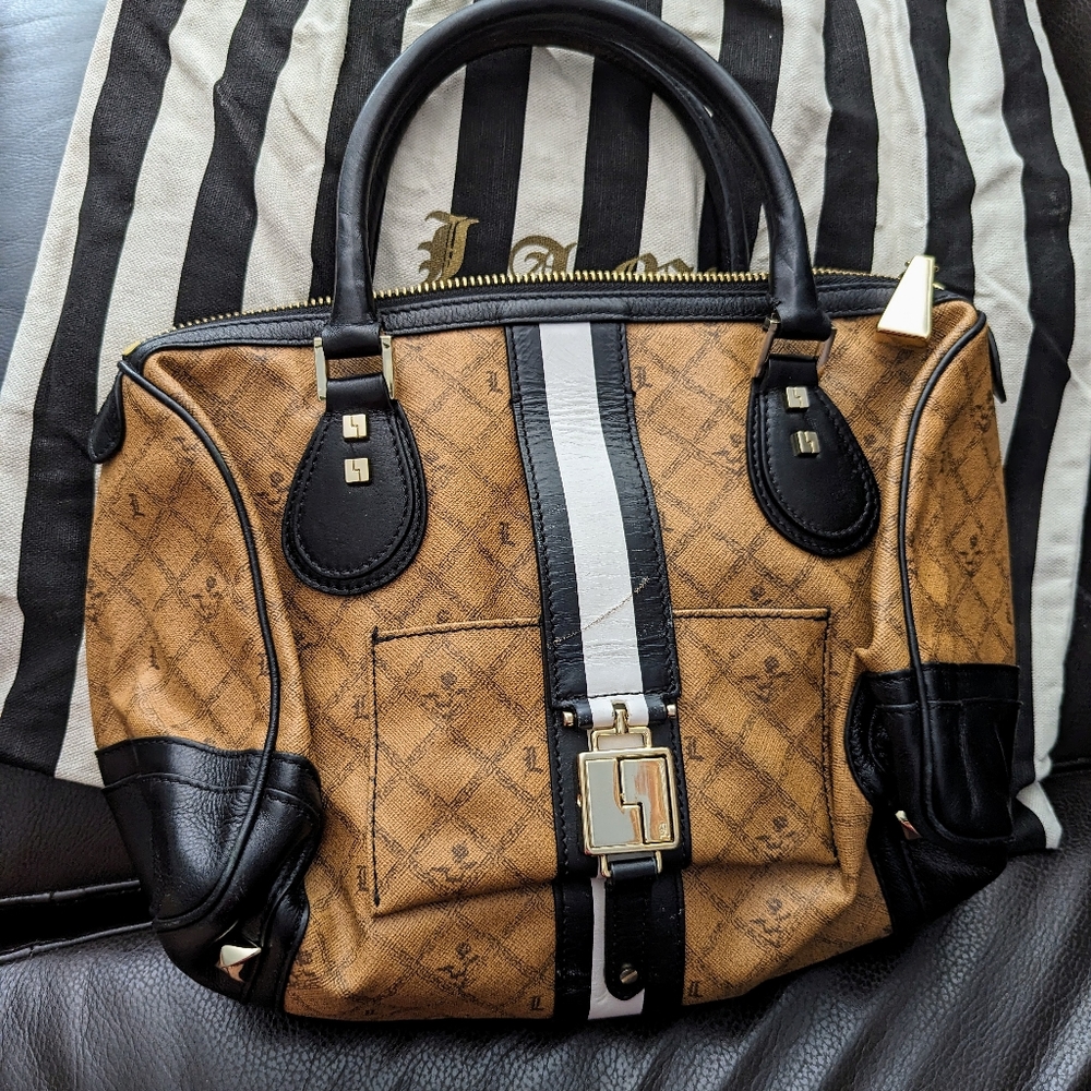 L.A.M.B logo handbag
